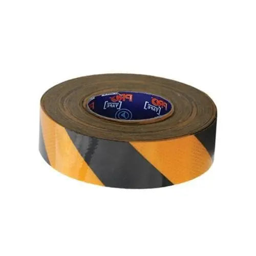 Pro Choice Hazard Tape Black & Yellow Self Adhesive Reflective - YB5050-R Metro Workwear.